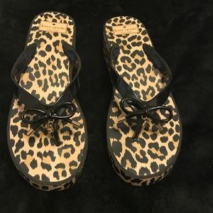 Kate spade wedge flip flops